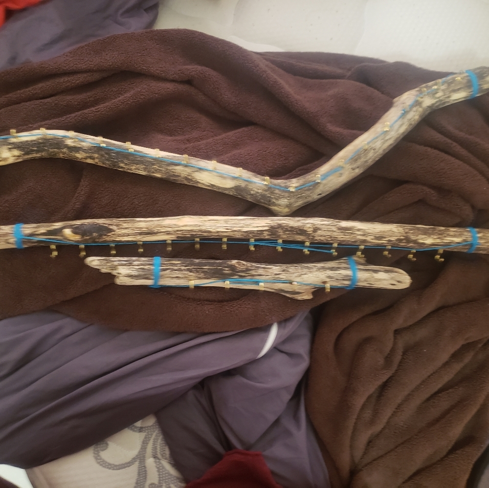Driftwood wall jewelry display/jewelry holder